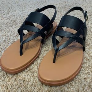Cole Haan Black leather sandals size 7